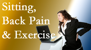 Pensacola Spinal Rehab Center urges less sitting and more exercising to combat back pain and other pain issues.