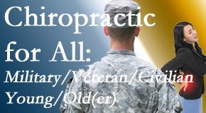 Pensacola Spinal Rehab Center provides back pain relief to civilian and military/veteran sufferers and young and old sufferers alike!
