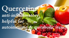 Pensacola Spinal Rehab Center describes the benefits of quercetin for autoimmune, metabolic, and inflammatory diseases. 