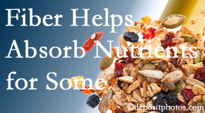 Pensacola Spinal Rehab Center shares research about benefit of fiber for nutrient absorption and osteoporosis prevention/bone mineral density improvement.