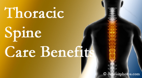 Pensacola Spinal Rehab Center is amazed at the benefit of thoracic spine treatment beyond the thoracic spine to help even neck and back pain. 