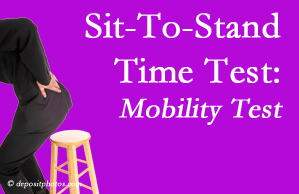 Pensacola chiropractic patients are encouraged to check their mobility via the sit-to-stand test…and increase mobility by doing it!
