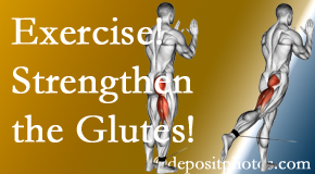 Pensacola chiropractic care at Pensacola Spinal Rehab Center incorporates exercise to strengthen glutes.
