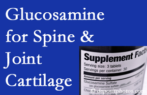 Pensacola chiropractic nutritional support urges glucosamine for joint and spine cartilage health and potential regeneration. 
