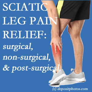 The Pensacola chiropractic relieving care of sciatic leg pain works non-surgically and post-surgically for many sufferers.