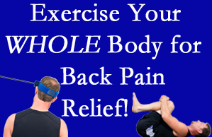 Pensacola chiropractic care includes exercise to help enhance back pain relief at Pensacola Spinal Rehab Center.
