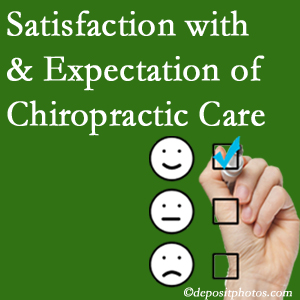 Pensacola chiropractic care delivers patient satisfaction and meets patient expectations of pain relief.