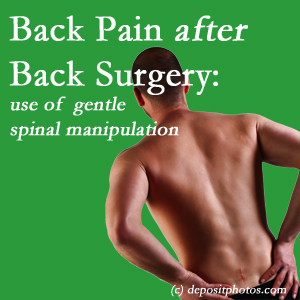 image of a Pensacola spinal manipulation for back pain after back surgery
