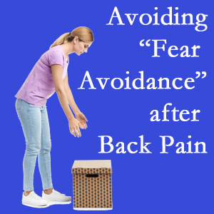 Pensacola chiropractic care encourages back pain patients to resist the urge to avoid normal spine motion once they are through their pain.