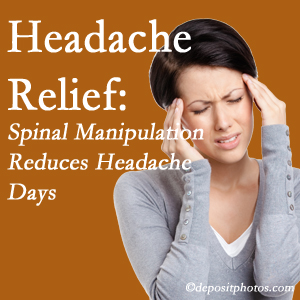 Pensacola chiropractic care at Pensacola Spinal Rehab Center may reduce headache days each month.