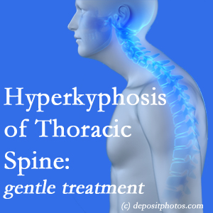 1        The Pensacola chiropractic care of hyperkyphotic curves in the [thoracic spine in older people responds nicely to gentle chiropractic distraction care. 