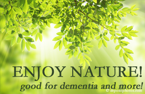 Pensacola Spinal Rehab Center encourages our chiropractic patients to enjoy some time in nature! Interacting with nature is good for young and old alike, inspires independence, pleasure, and for dementia sufferers quite possibly even memory-triggering.