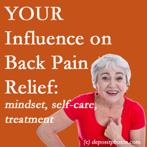 Pensacola back pain patients’ roads to recovery depend on pain reducing treatment, self-care, and positive mindset.